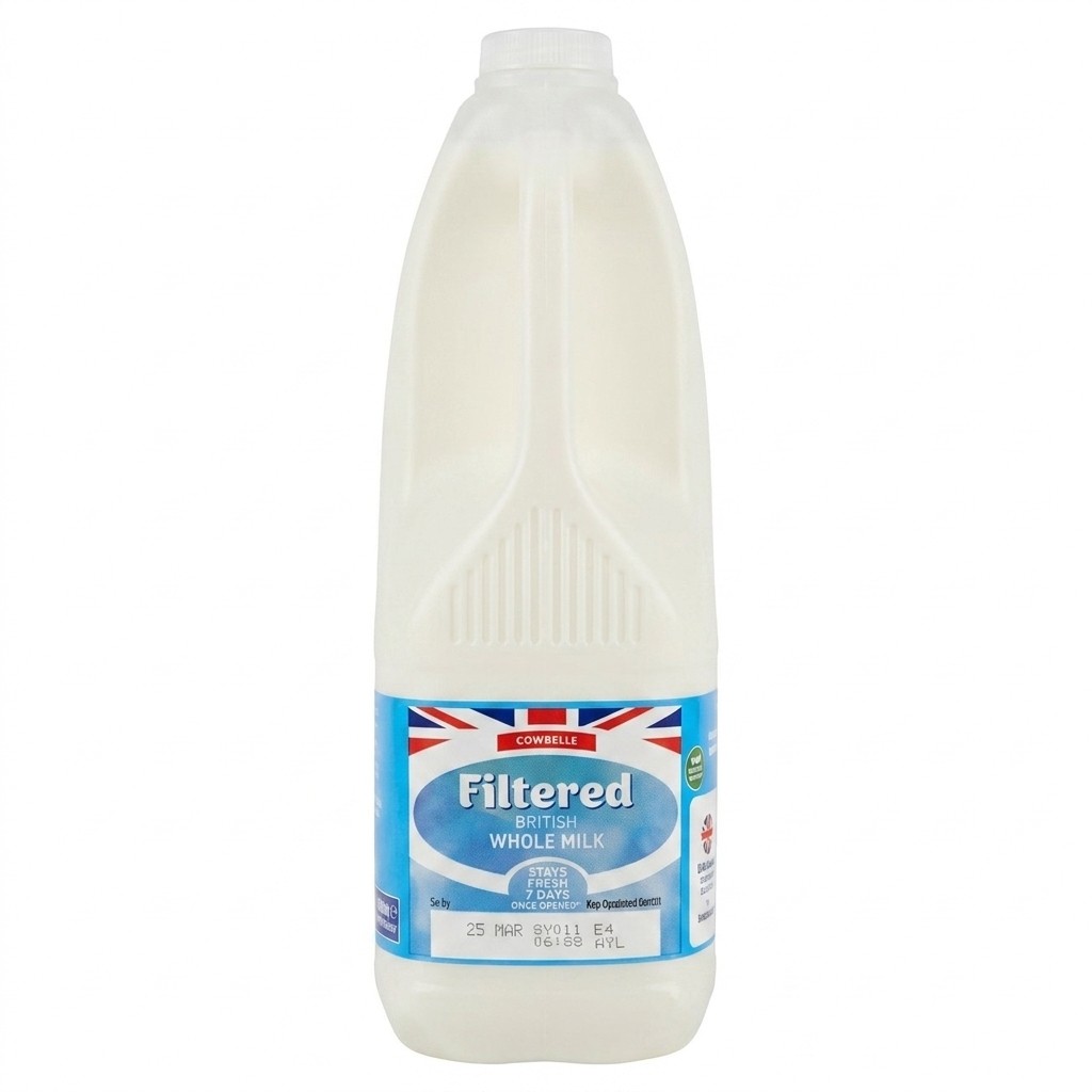 Cowbelle Filtered Whole Milk 2L