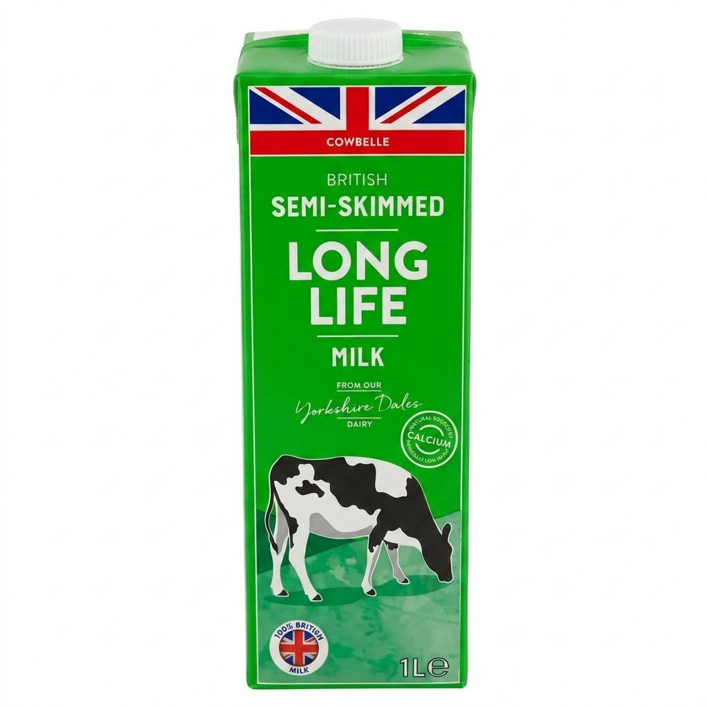Cowbelle Semi-Skimmed Long Life Milk 1l
