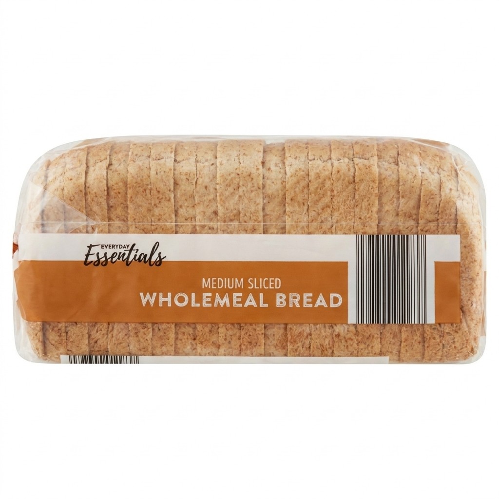 Everyday Essentials Medium Sliced Wholemeal Bread 800g