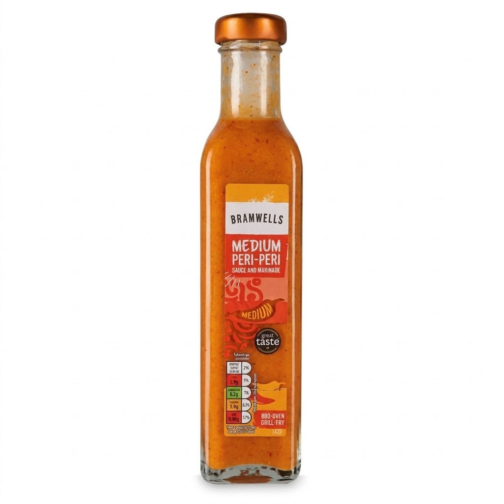 Bramwells Medium Peri-Peri Sauce and Marinade 265g