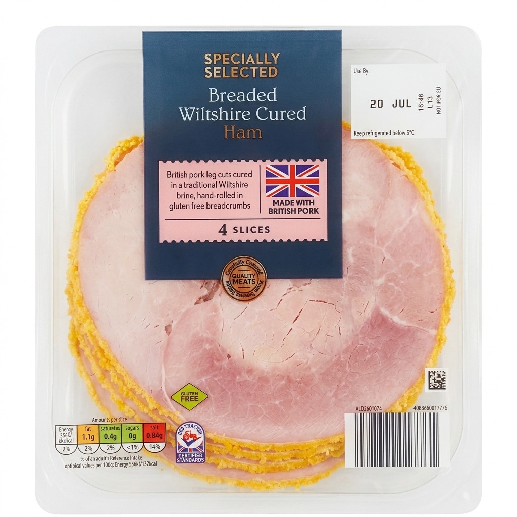Specially Selected Breaded Wiltshire Cured Ham 120g