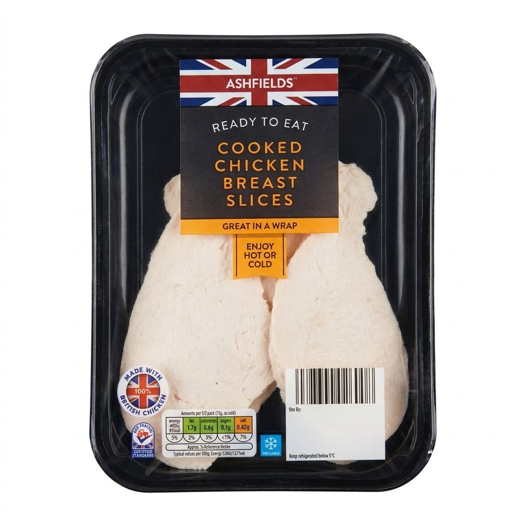 Ashfields Cooked Chicken Breast Slices 150g