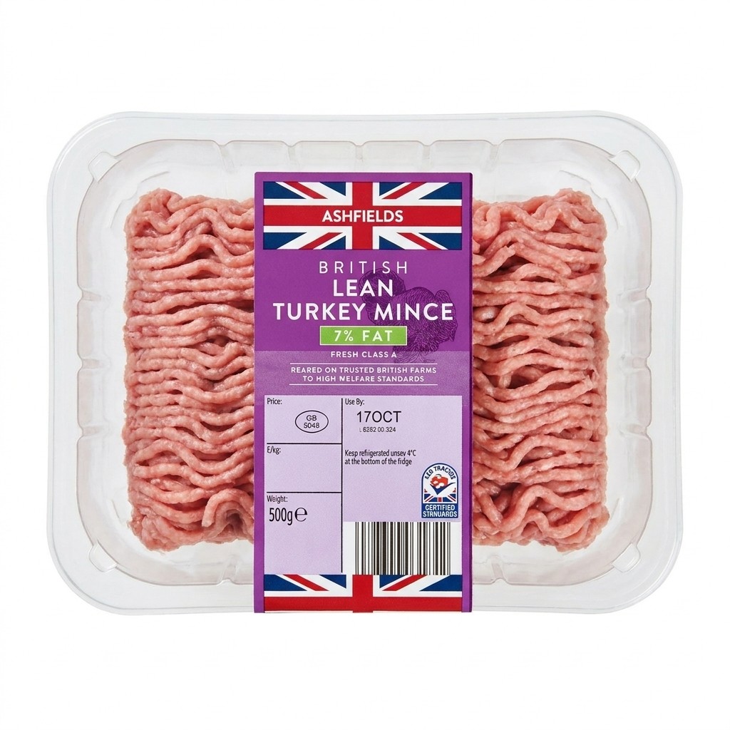 Ashfields British Lean Turkey Mince 500g