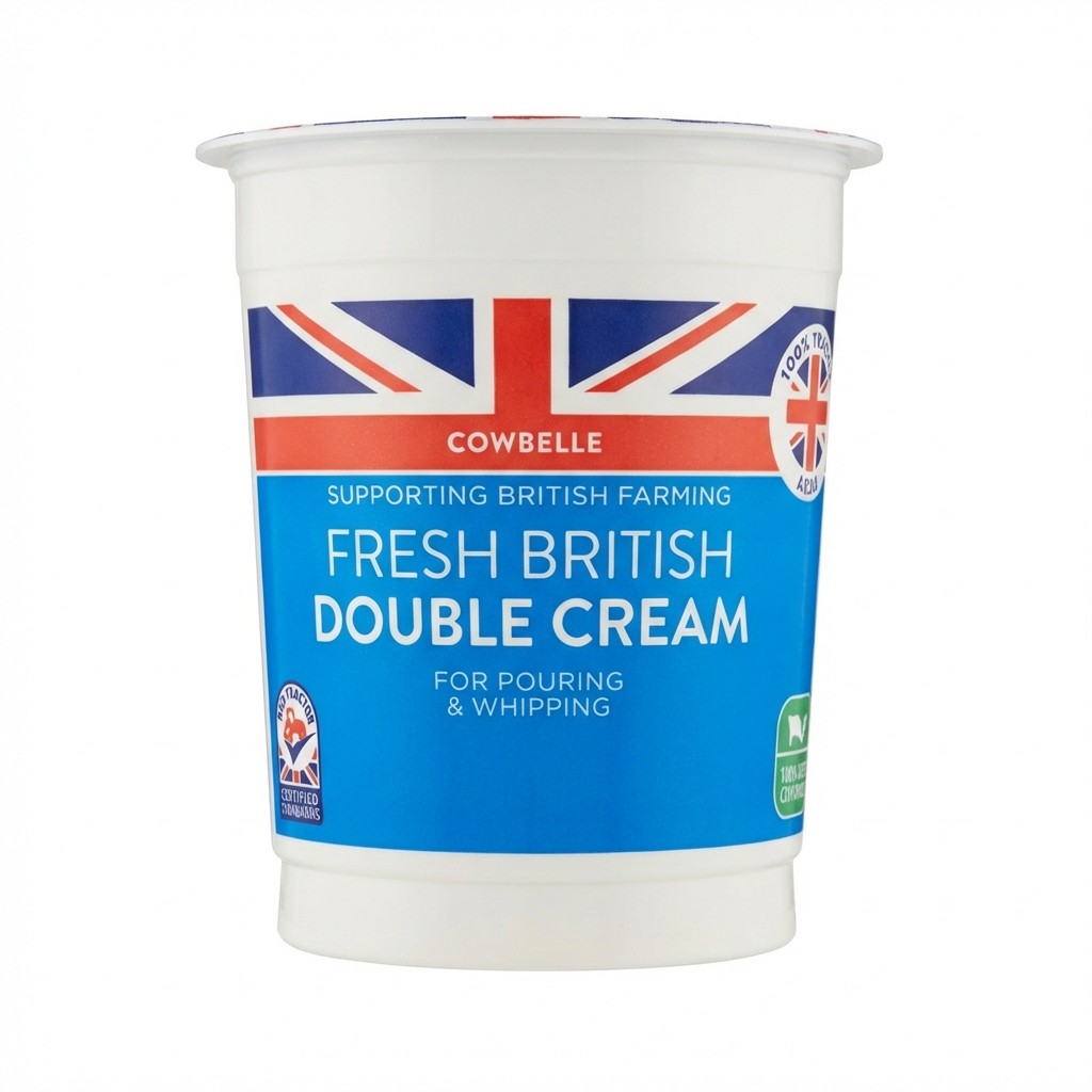 Cowbelle Fresh British Double Cream 300ml