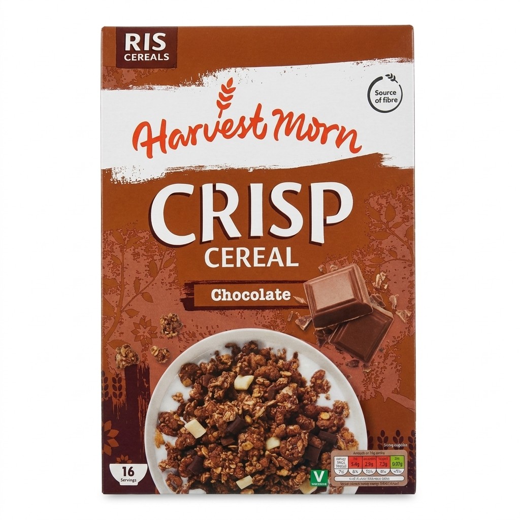 Harvest Morn Crisp Cereal Chocolate 500g