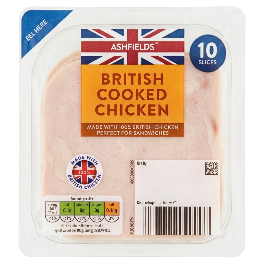 Ashfields British Cooked Chicken 115g