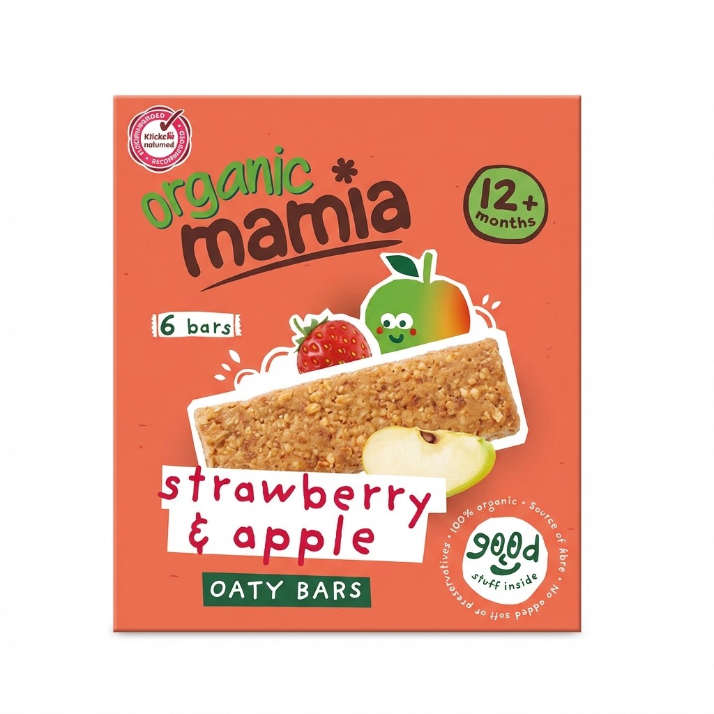 Mamia Strawberry & Apple Oaty Bars 150g