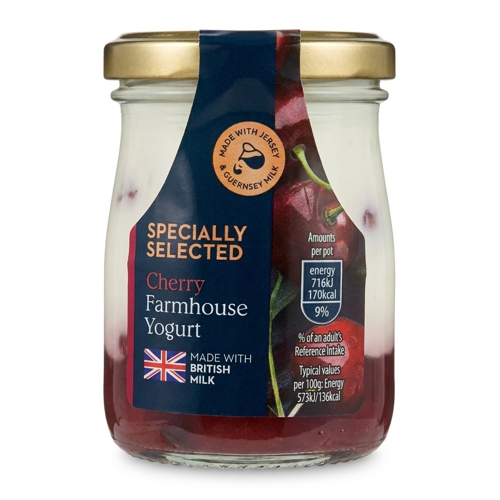 Specially Selected Cherry Farmhouse Yogurt 125g