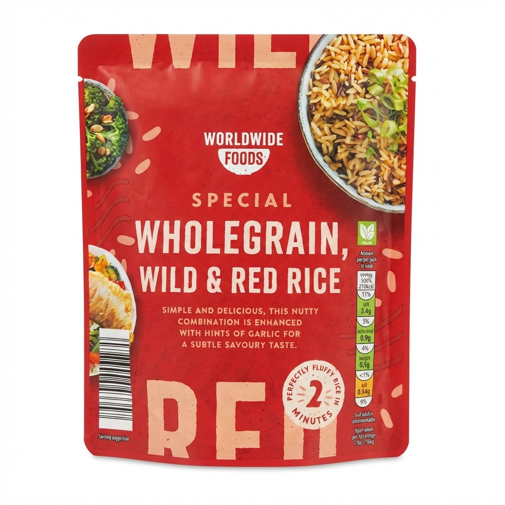 Worldwide Foods Special Wholegrain, Wild & Red Rice 250g
