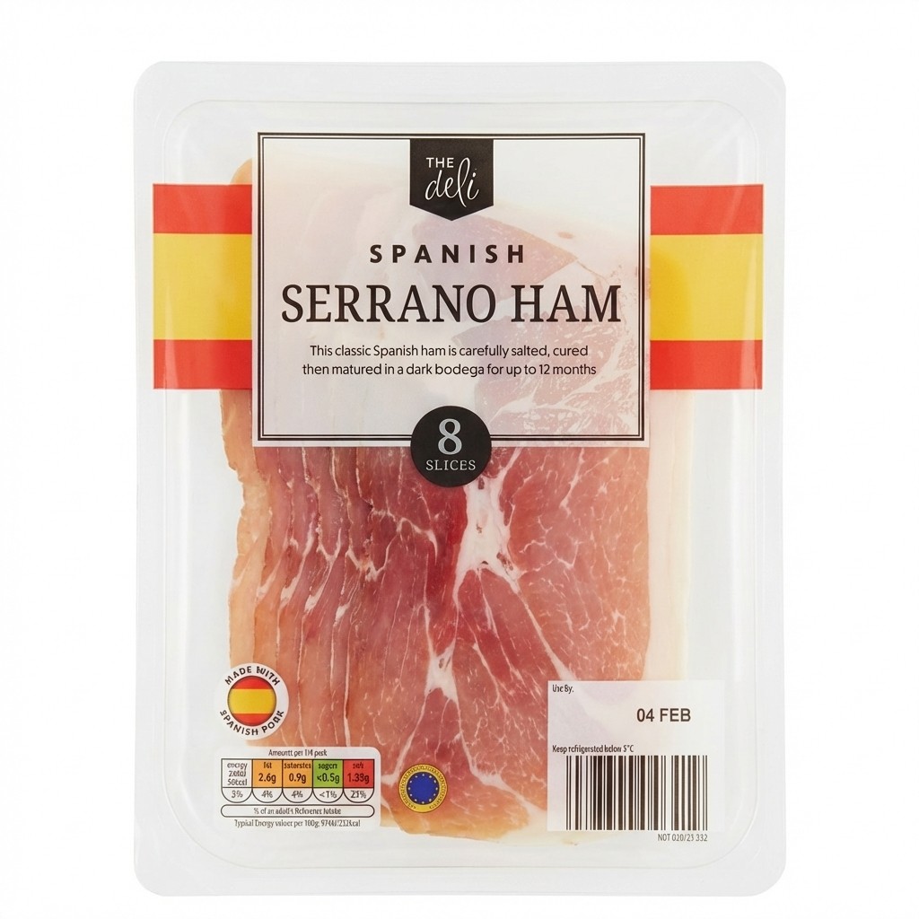 The Deli Spanish Serrano Ham 100g
