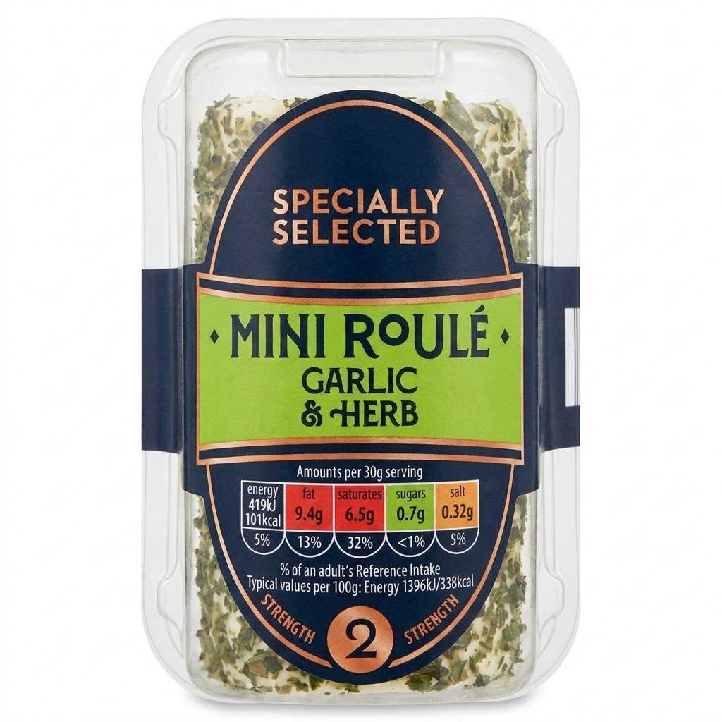 Specially Selected Mini Roulé Garlic & Herb 100g
