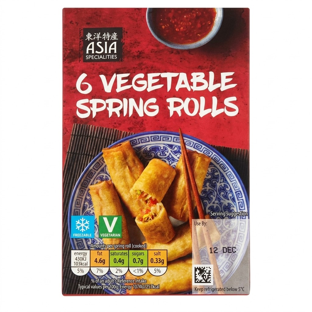 Asia Specialities Vegetable Spring Rolls 240g