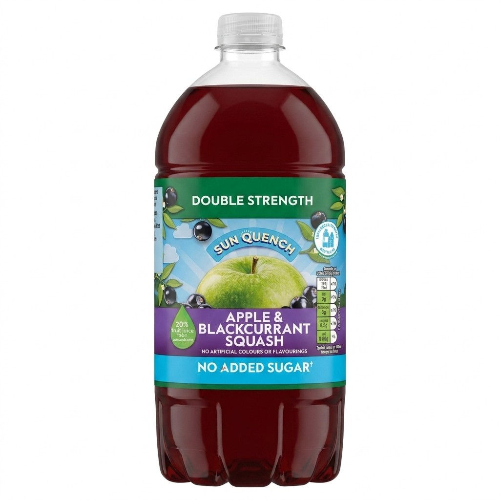 Sun Quench Apple & Blackcurrant Squash 1.5L