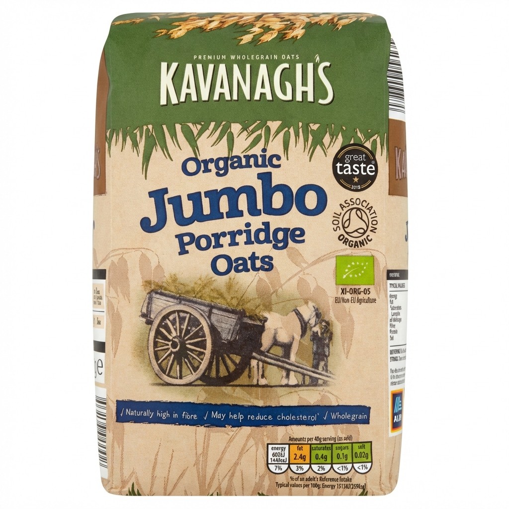 Kavanagh's Organic Jumbo Porridge Oats 1kg