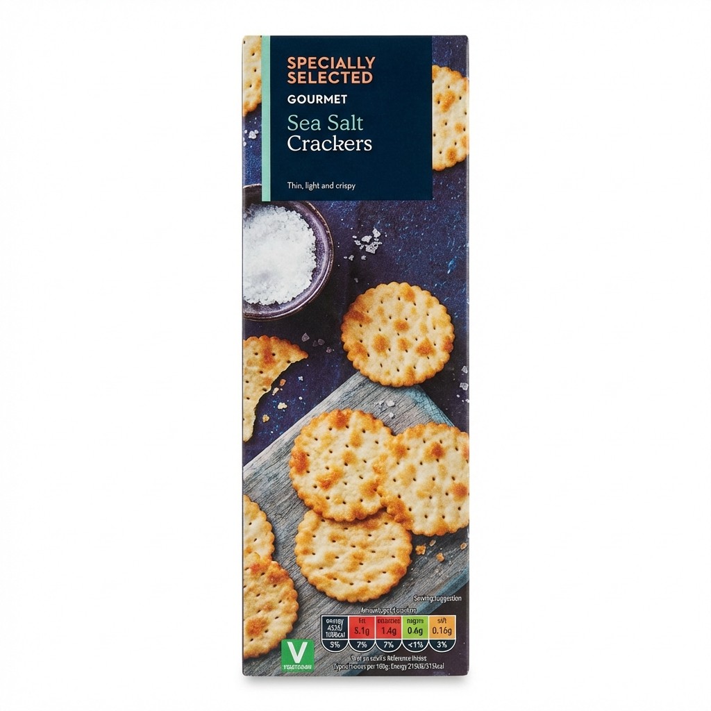 Specially Selected Sea Salt Crackers 185g
