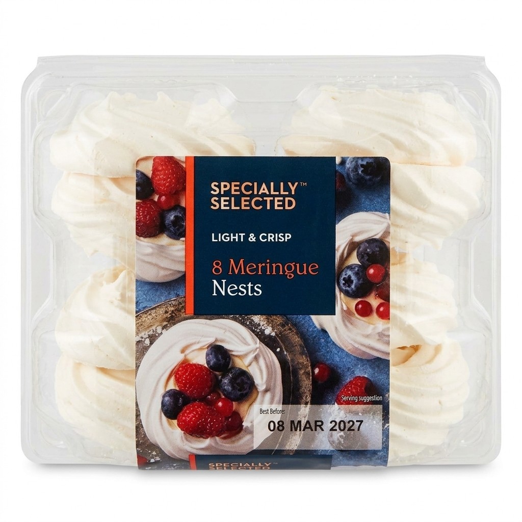 Specially Selected 8 Meringue Nests 104g