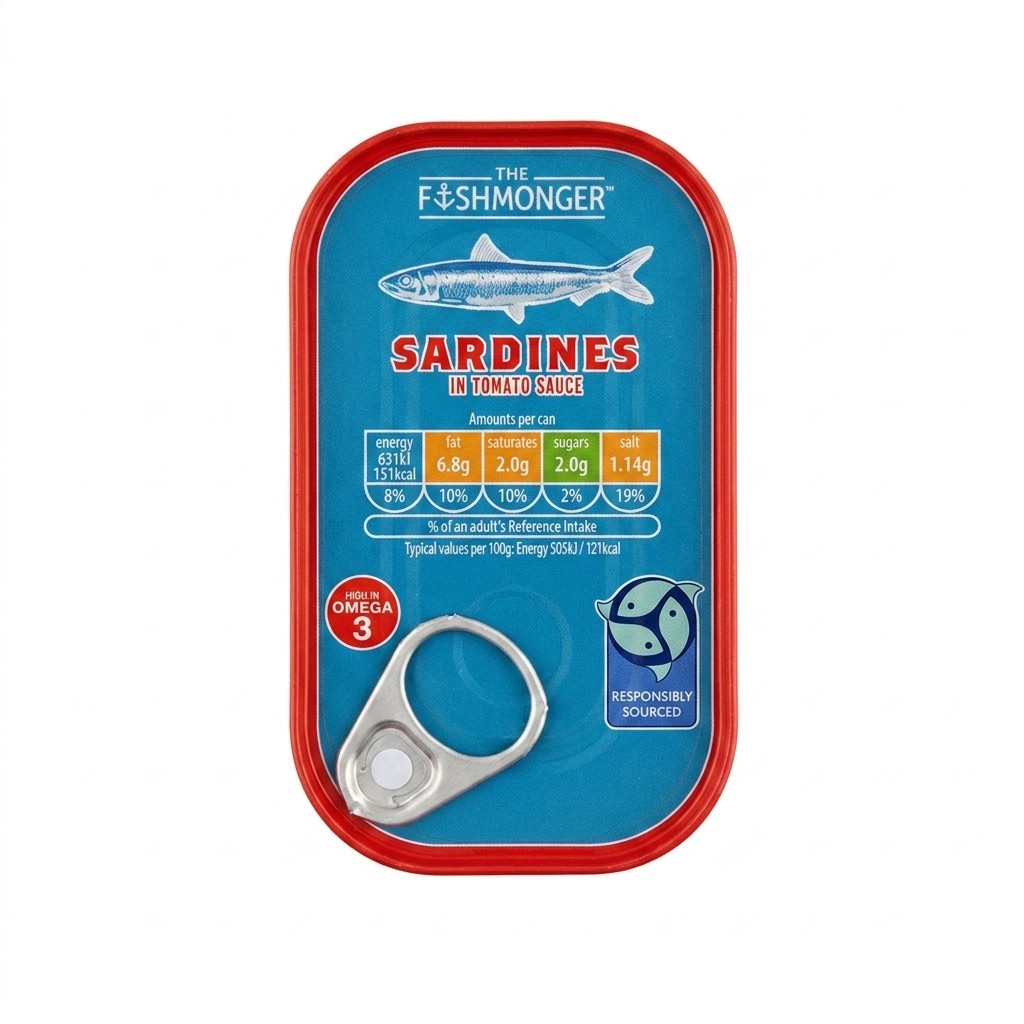 The Fishmonger Sardines in Tomato Sauce 125g