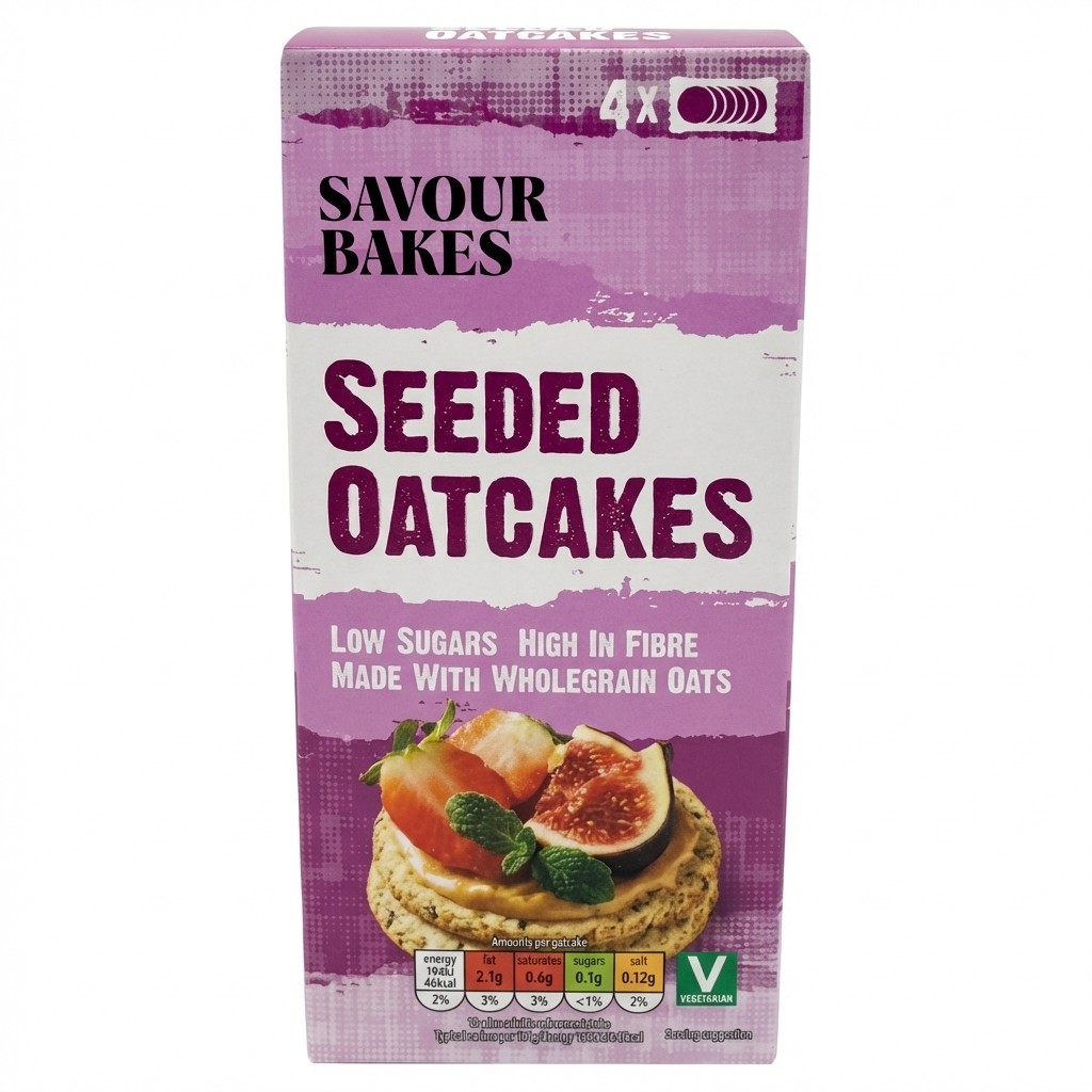 Savour Bakes Seeded Oatcakes 250g