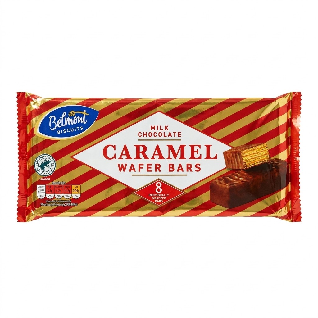 Belmont Biscuits Caramel Wafer Bars 224g