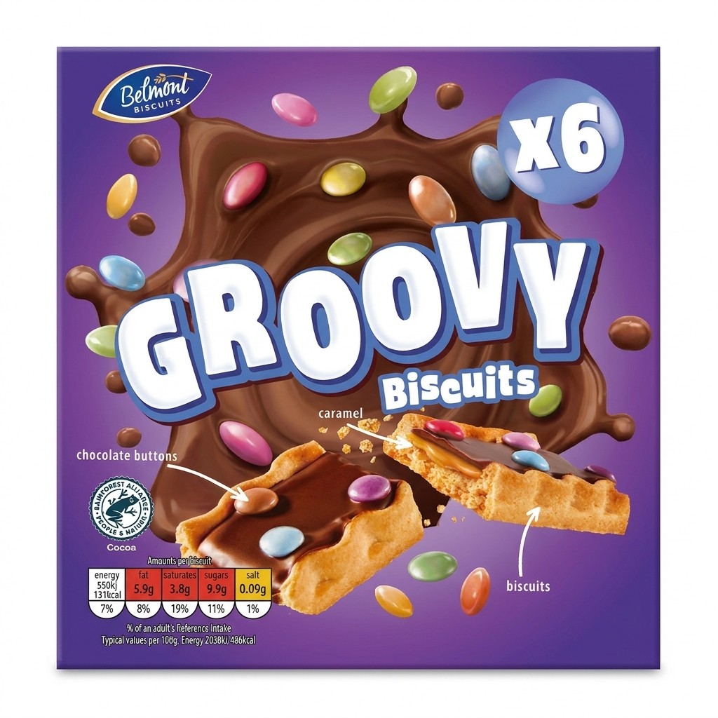 Belmont Groovy Biscuits 162g