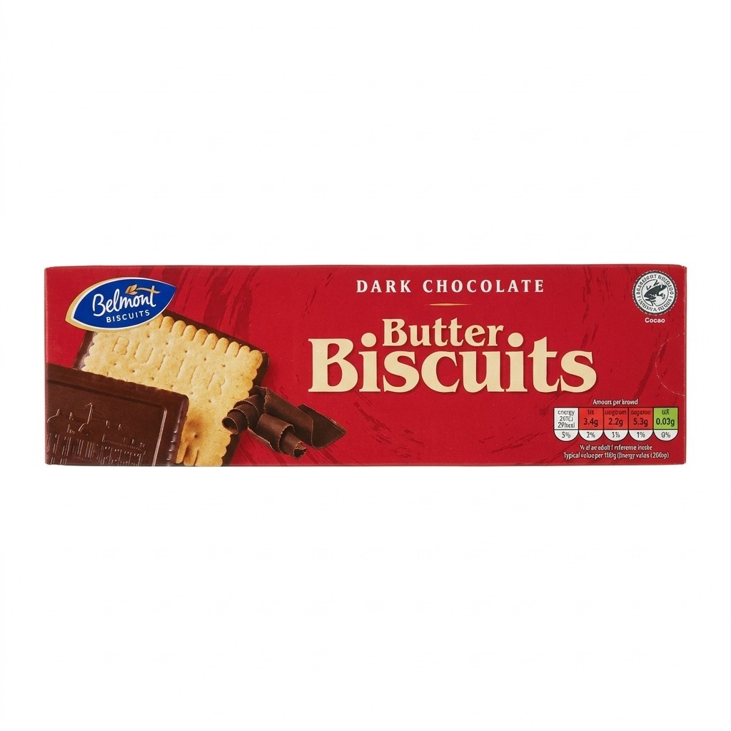 Belmont Dark Chocolate Butter Biscuits 125g