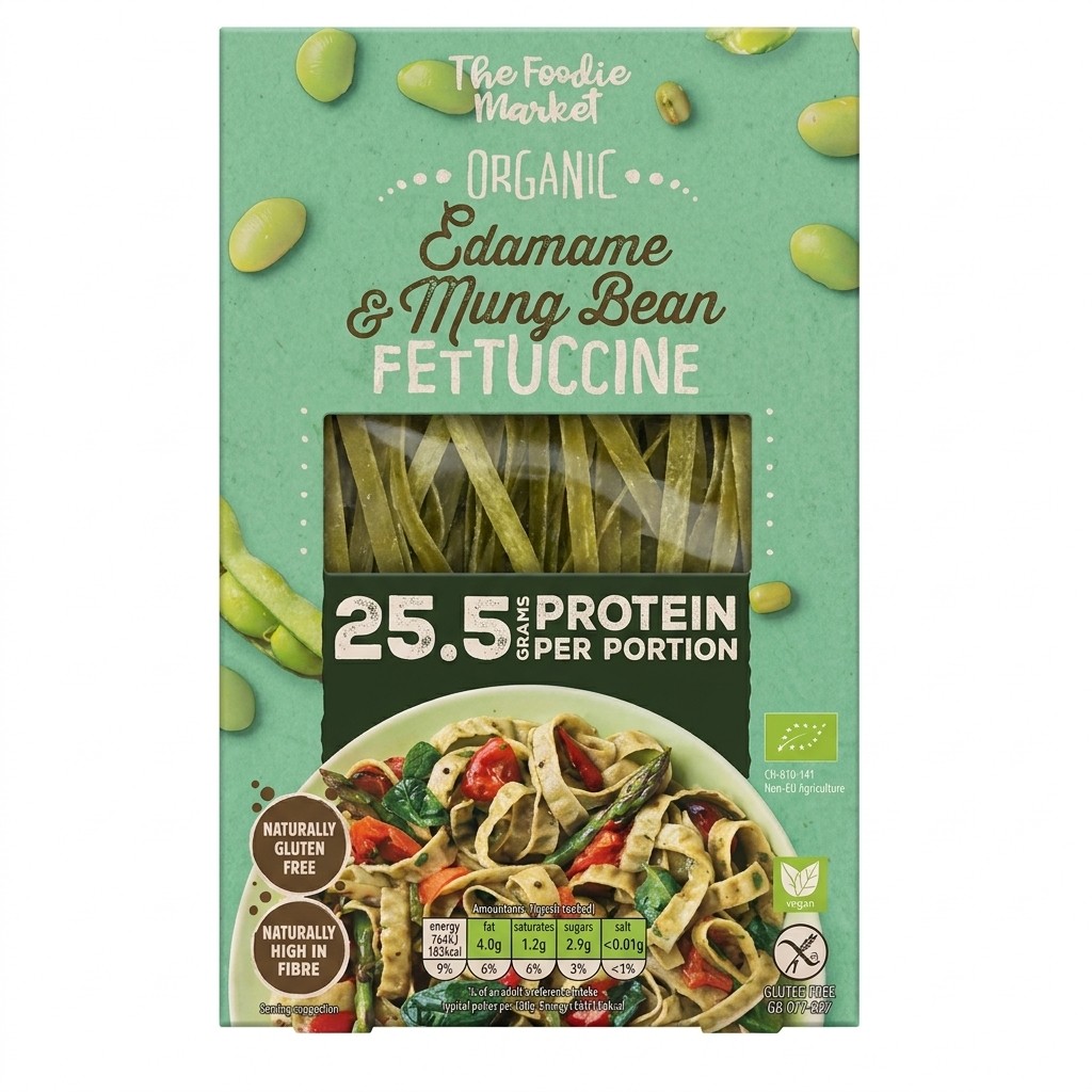 The Foodie Market Organic Edamame & Mung Bean Fettuccine 200g