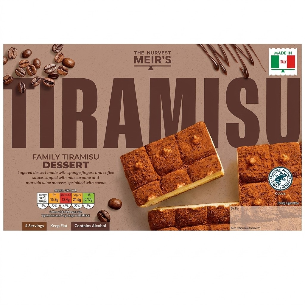 The Dessert Menu Tiramisu 500g