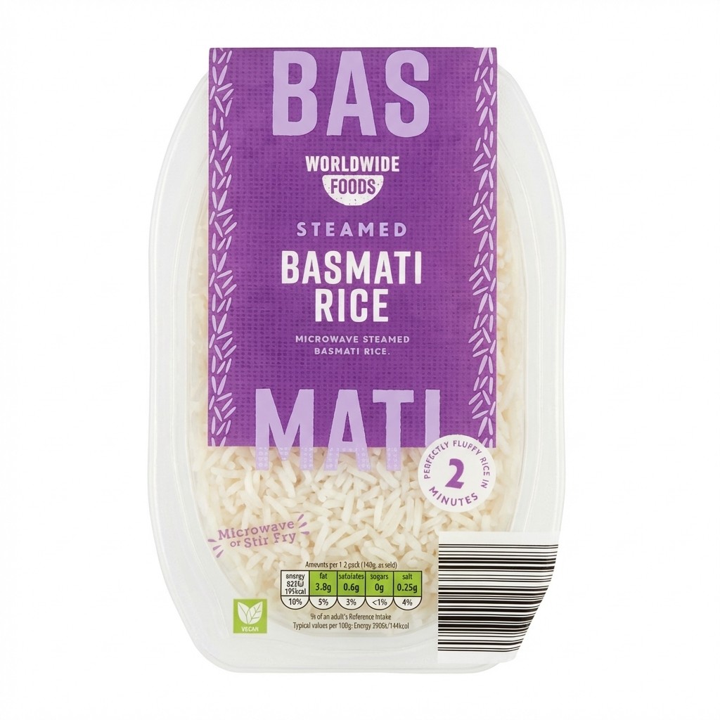 Worldwide Foods Steamed Basmati Rice 280g