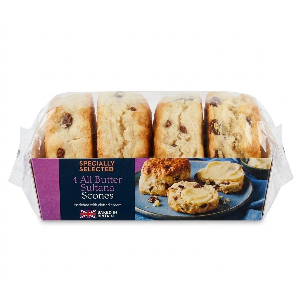 Specially Selected All Butter Sultana Scones 4pcs