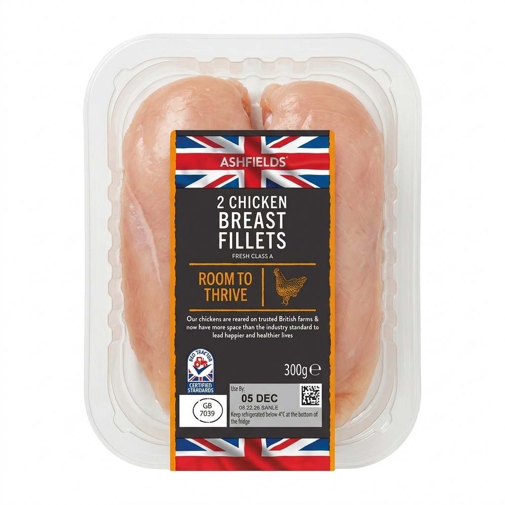Ashfields 2 Chicken Breast Fillets 300g
