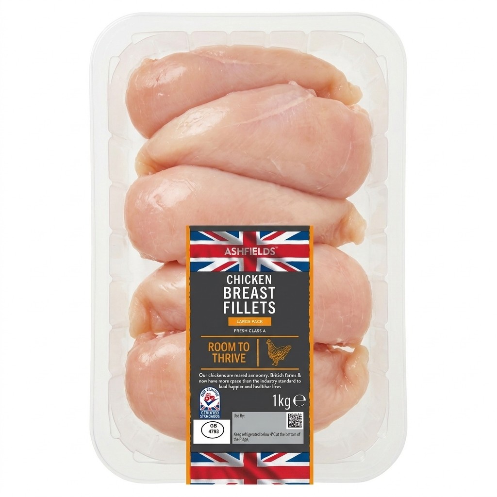 Ashfields Chicken Breast Fillets 1kg