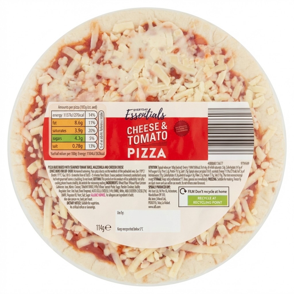 Everyday Essentials Cheese & Tomato Pizza 114g