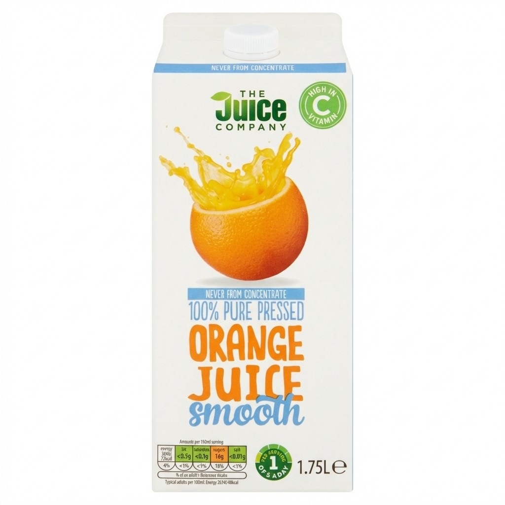 The Juice Company Orange Juice Smooth 1.75l