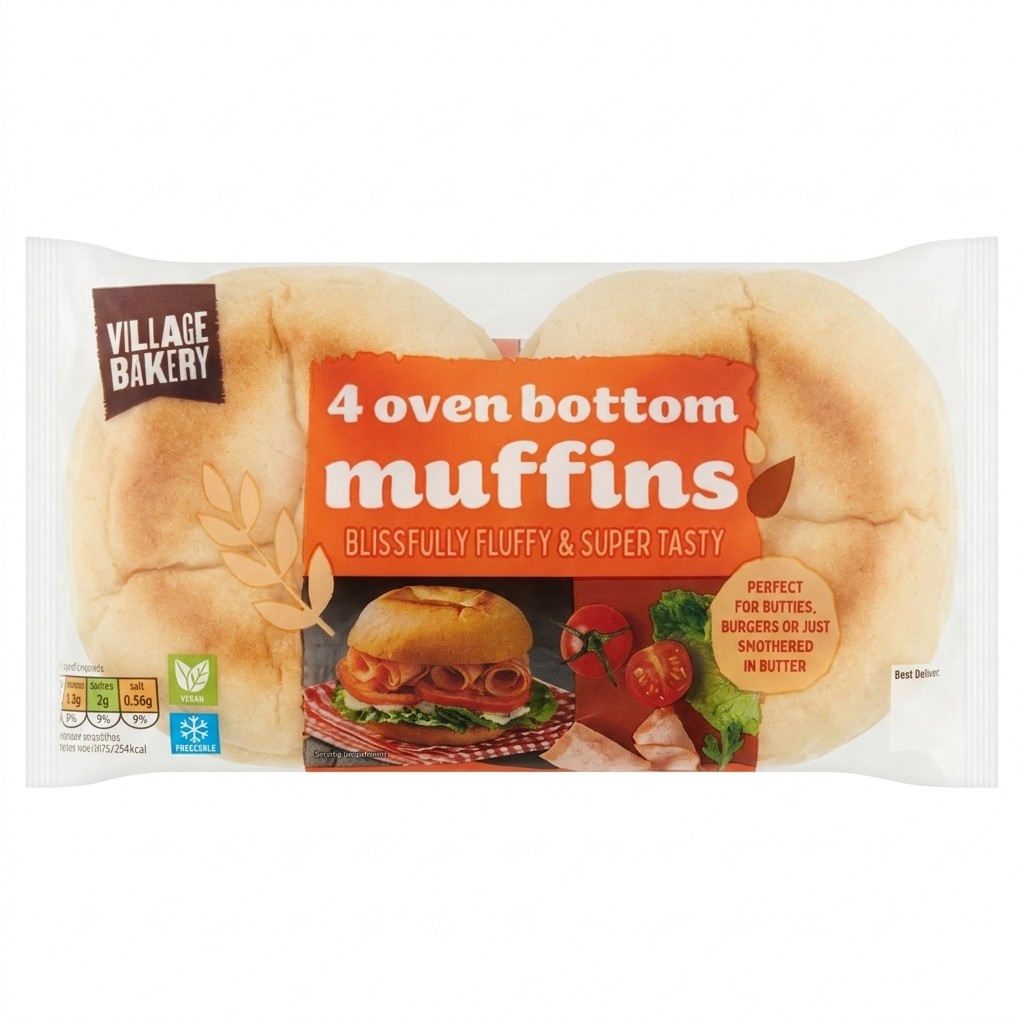Village Bakery 4 Oven Bottom Muffins