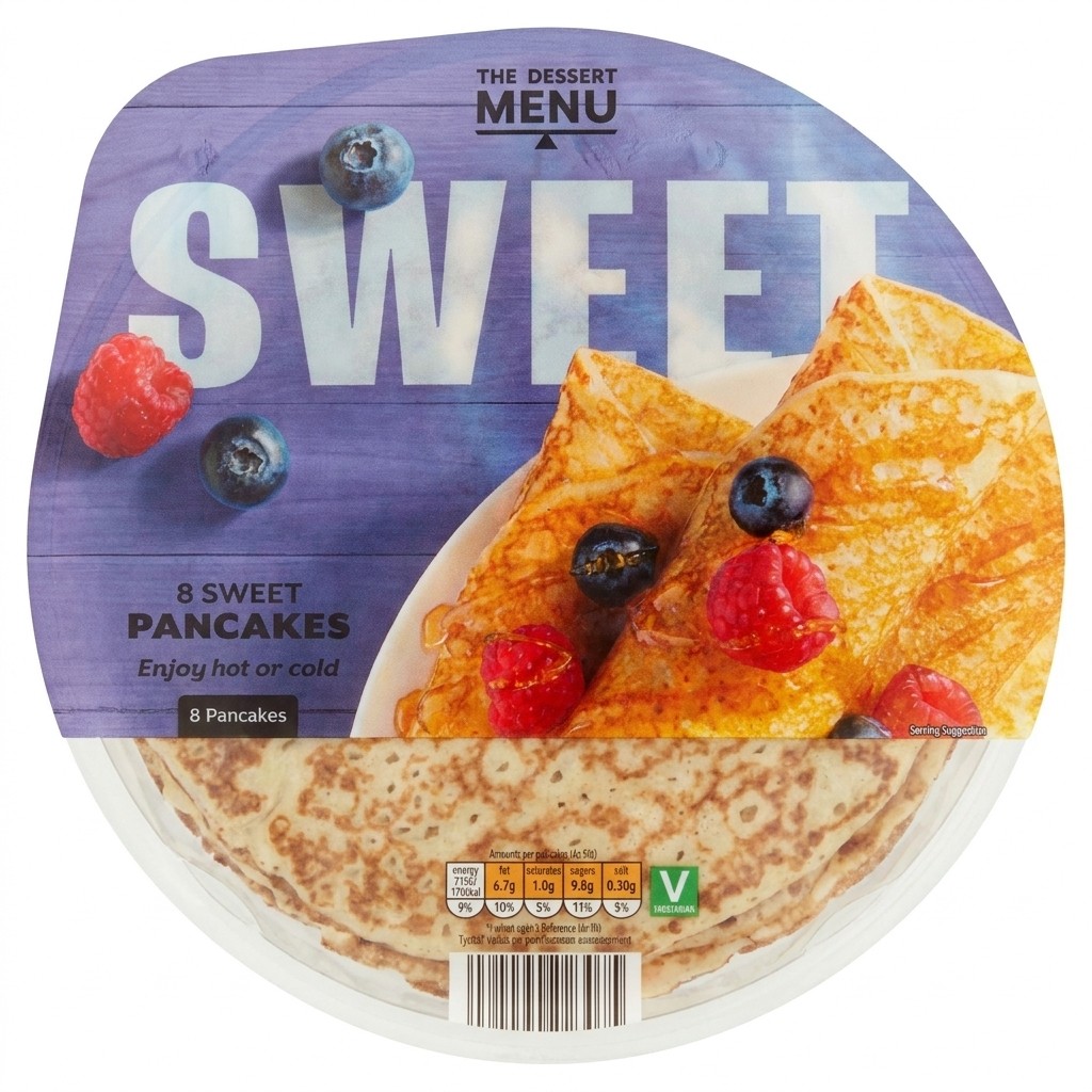 The Dessert Menu Sweet Pancakes 8 count