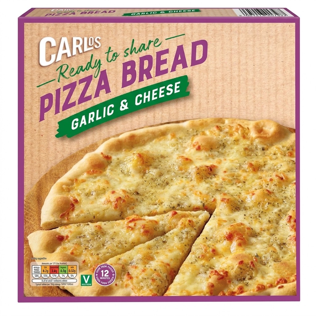 Carlos Garlic & Cheese Pizza Bread 236g