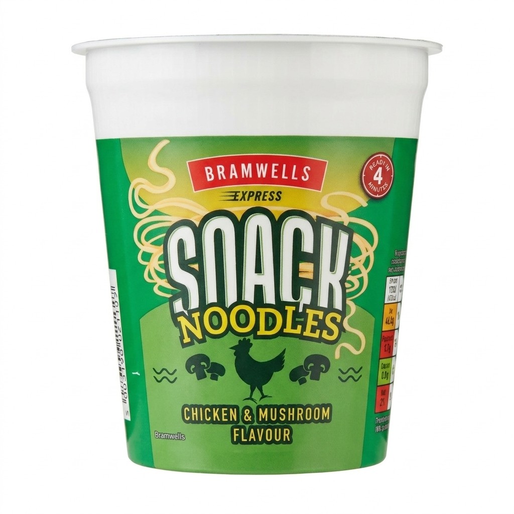 Bramwells Snack Noodles Chicken & Mushroom 90g