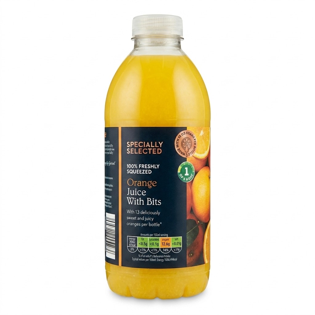 Specially Selected Orange Juice With Bits 1L