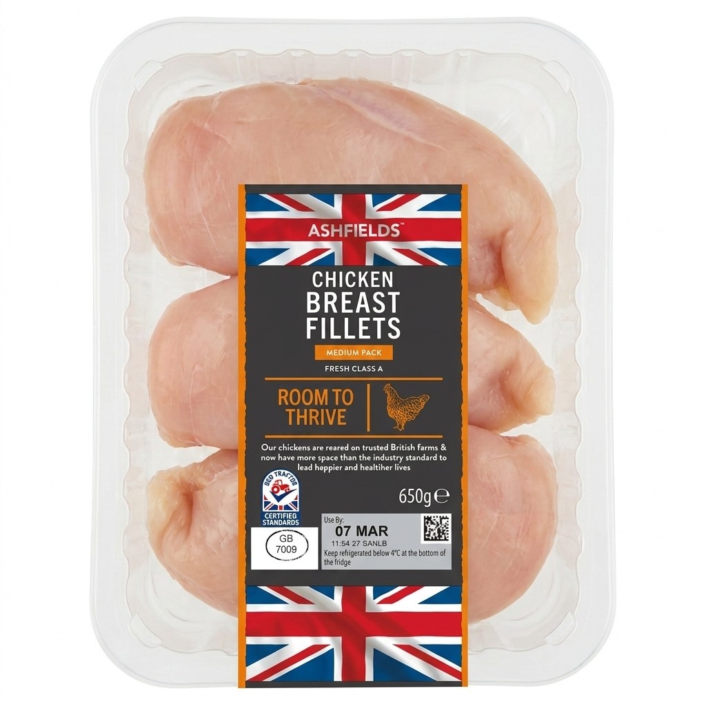 Ashfields Chicken Breast Fillets 650g