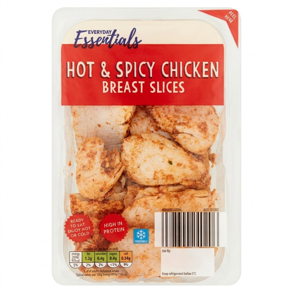 Everyday Essentials Hot & Spicy Chicken Breast Slices 240g