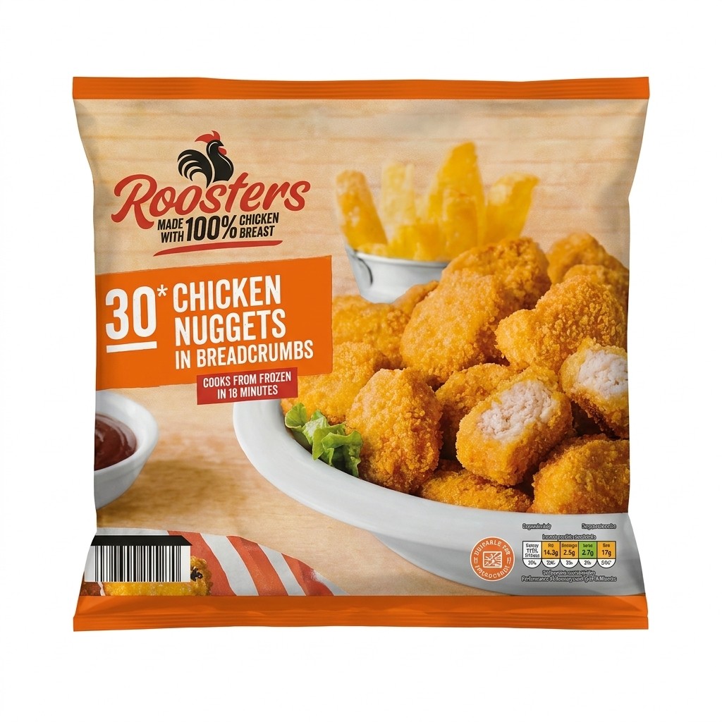 Roosters Chicken Nuggets in Breadcrumbs 450g