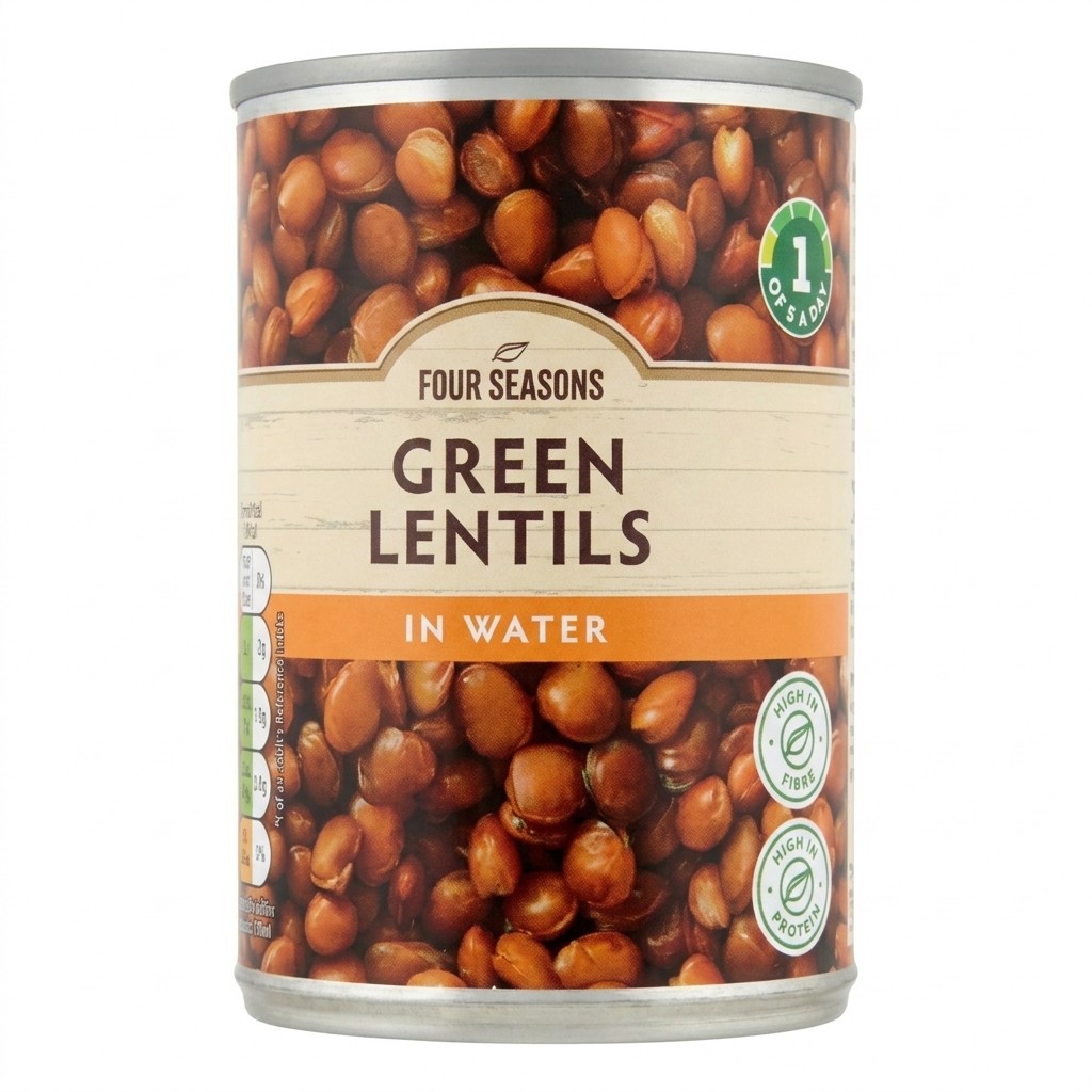 Four Seasons Green Lentils 390g