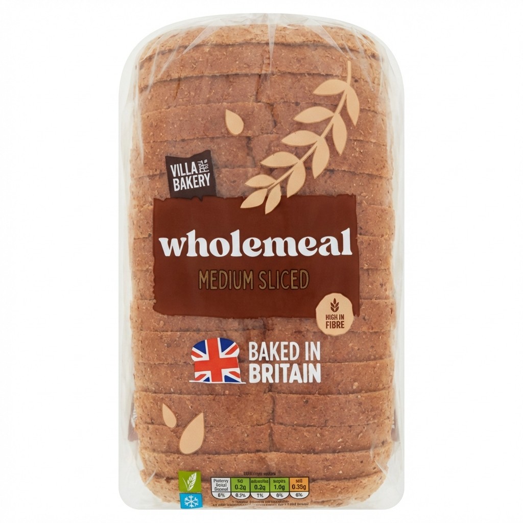 Village Bakery Medium Sliced Wholemeal Bread 800g