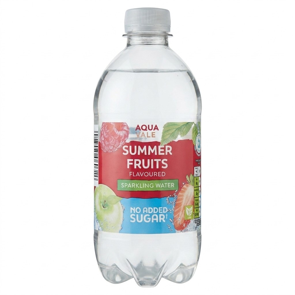 Aqua Vale Summer Fruits Flavoured Sparkling Water 1L