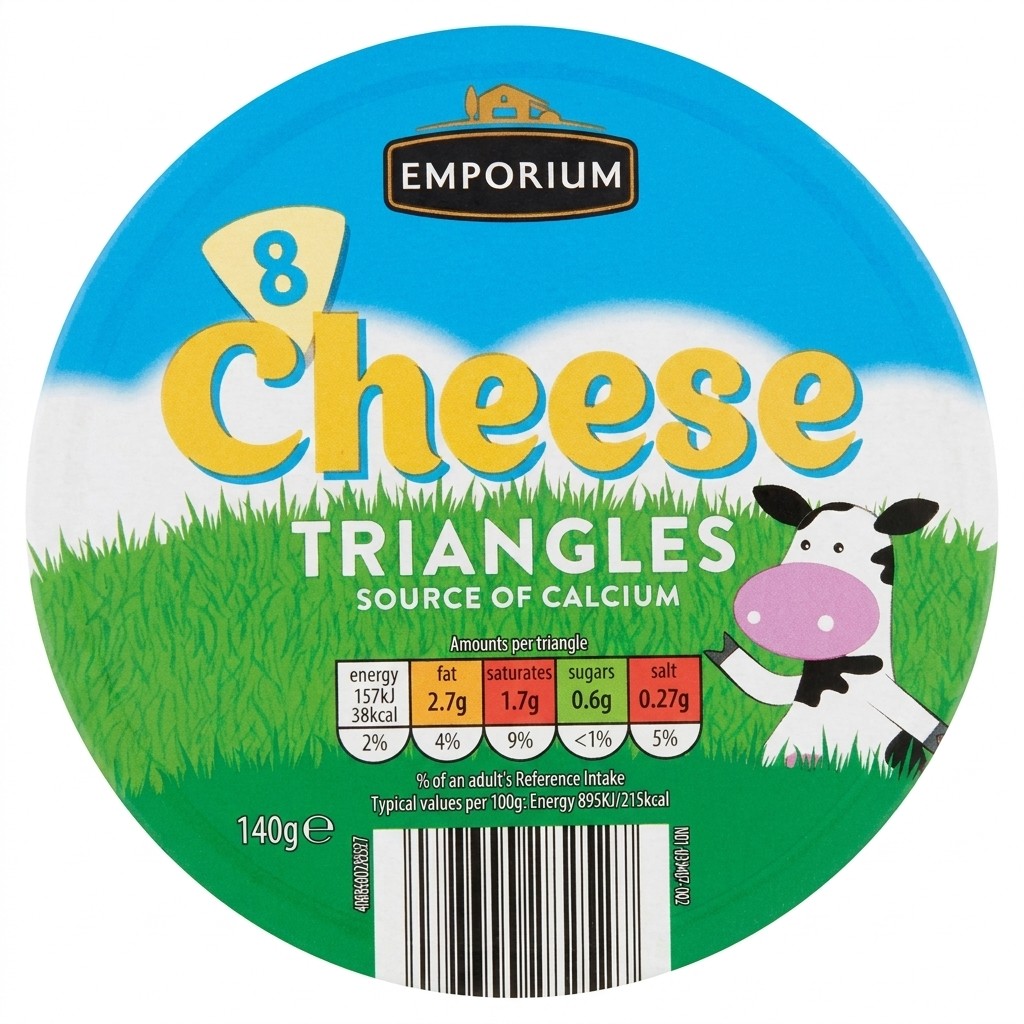 Emporium Cheese Triangles 140g