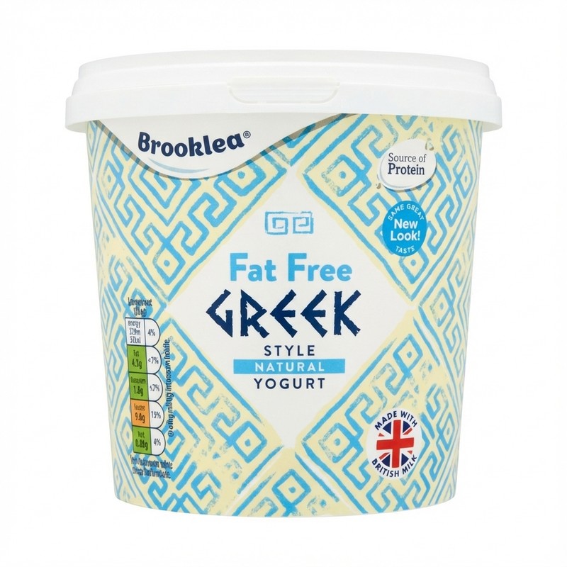 Brooklea Fat Free Greek Style Natural Yogurt 1kg