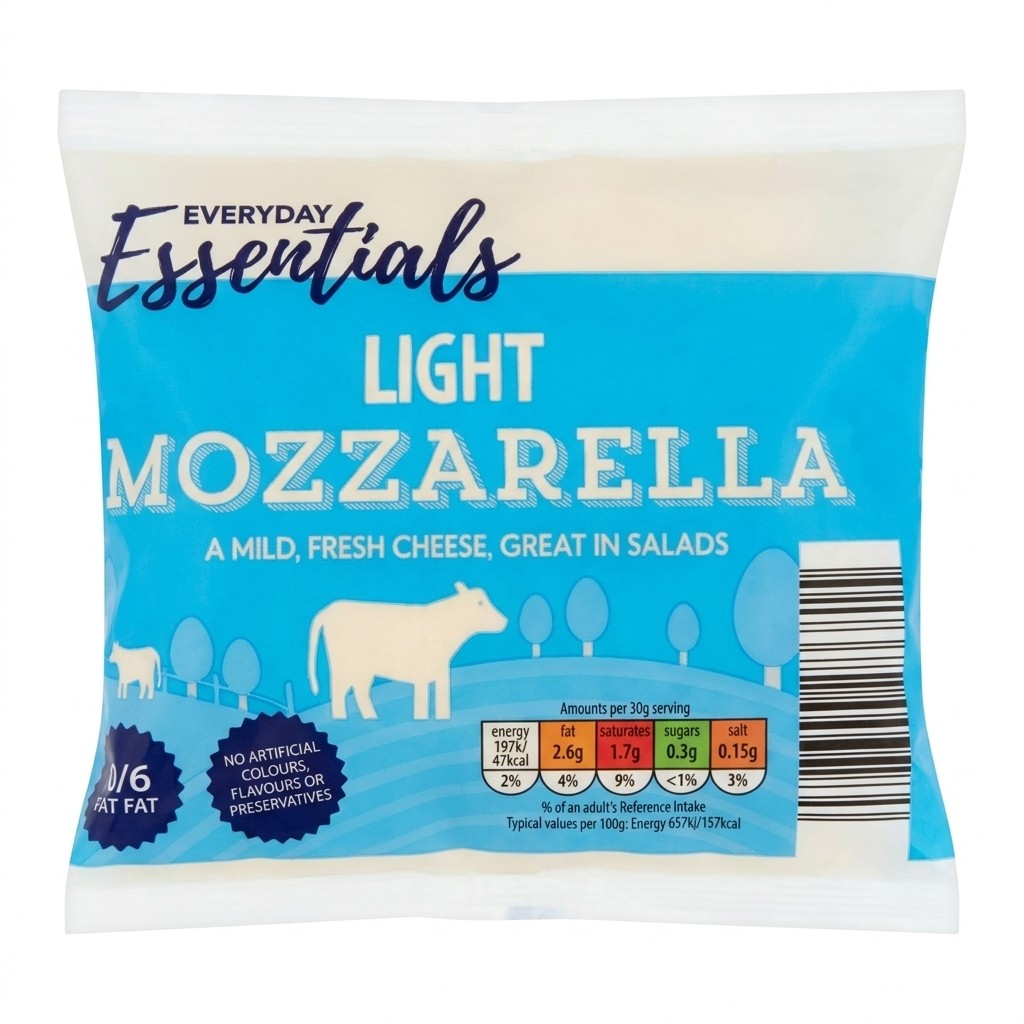 Everyday Essentials Light Mozzarella 200g