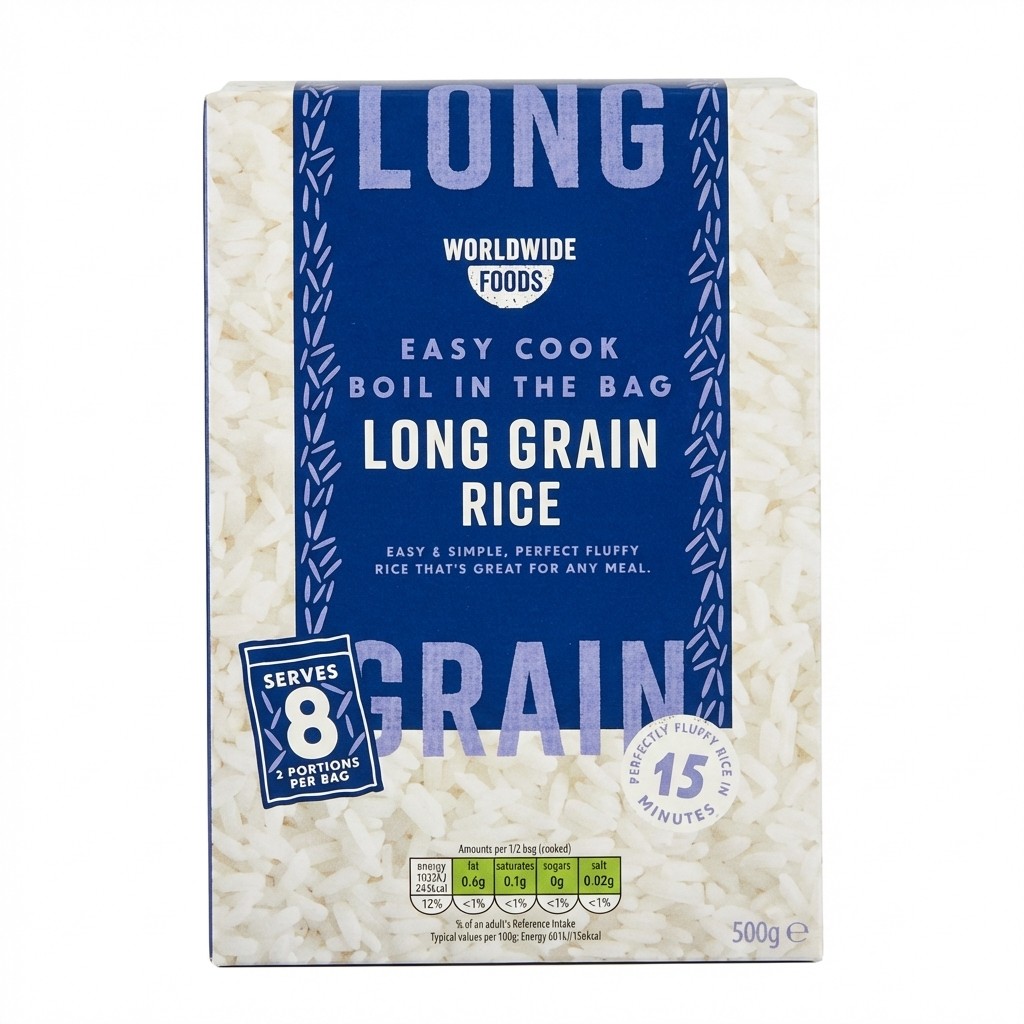 Worldwide Foods Long Grain Rice 500g