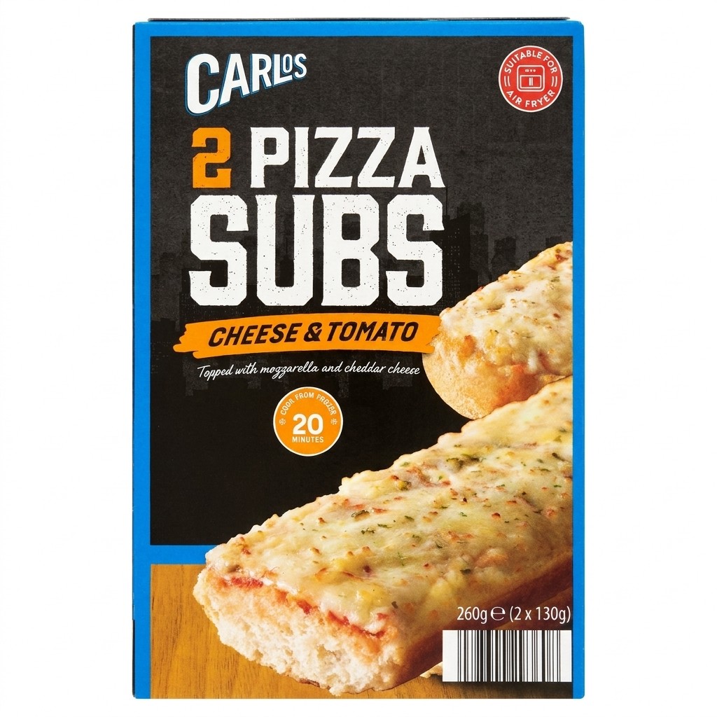 Carlos 2 Pizza Subs Cheese & Tomato 260g