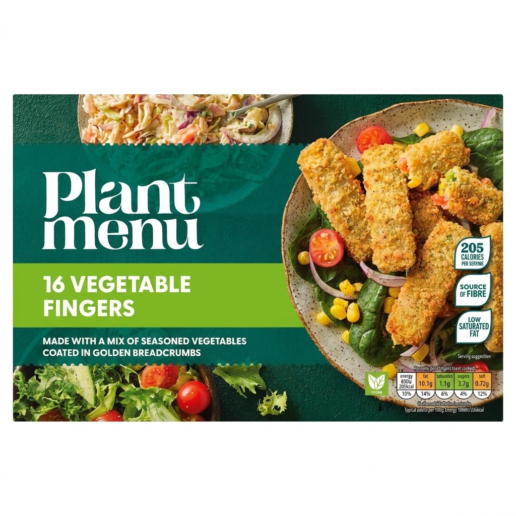 Plant Menu 16 Vegetable Fingers 453g